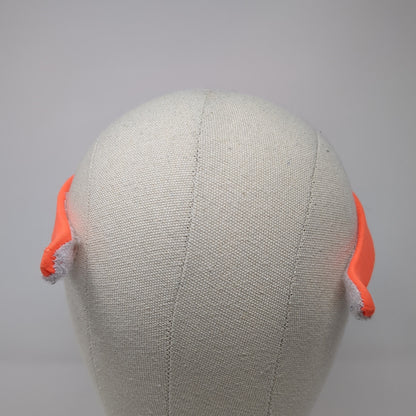 Anlin Sun Visor Hat Orange One Size Adjustable Clip-On Lightweight Blank