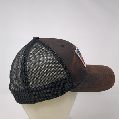 Probst Electric USA Flag Snapback Trucker Hat Black One Size Mesh Back