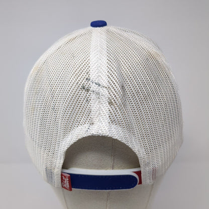 Pabst Blue Ribbon Strapback Trucker Hat Blue OS Adjustable Mesh Back Hooey
