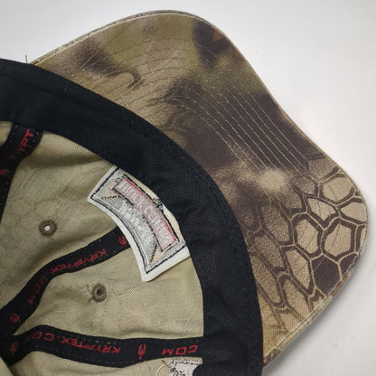 Outdoor Cap Baseball Brown One Size Kryptek Camo Rush Truck Centers USA Flag Hat
