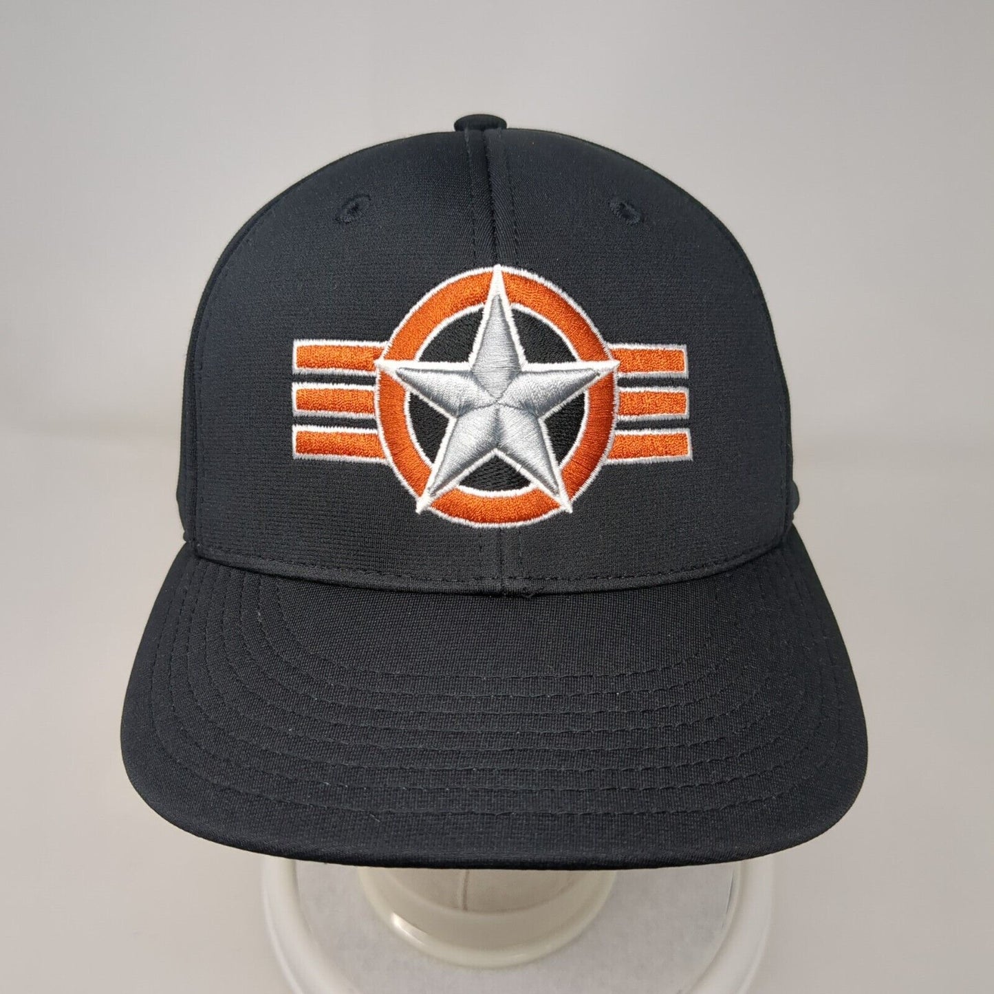 Ridgevue Fitted Hat Black Small-Medium Embroidered Richardson 6 Panel