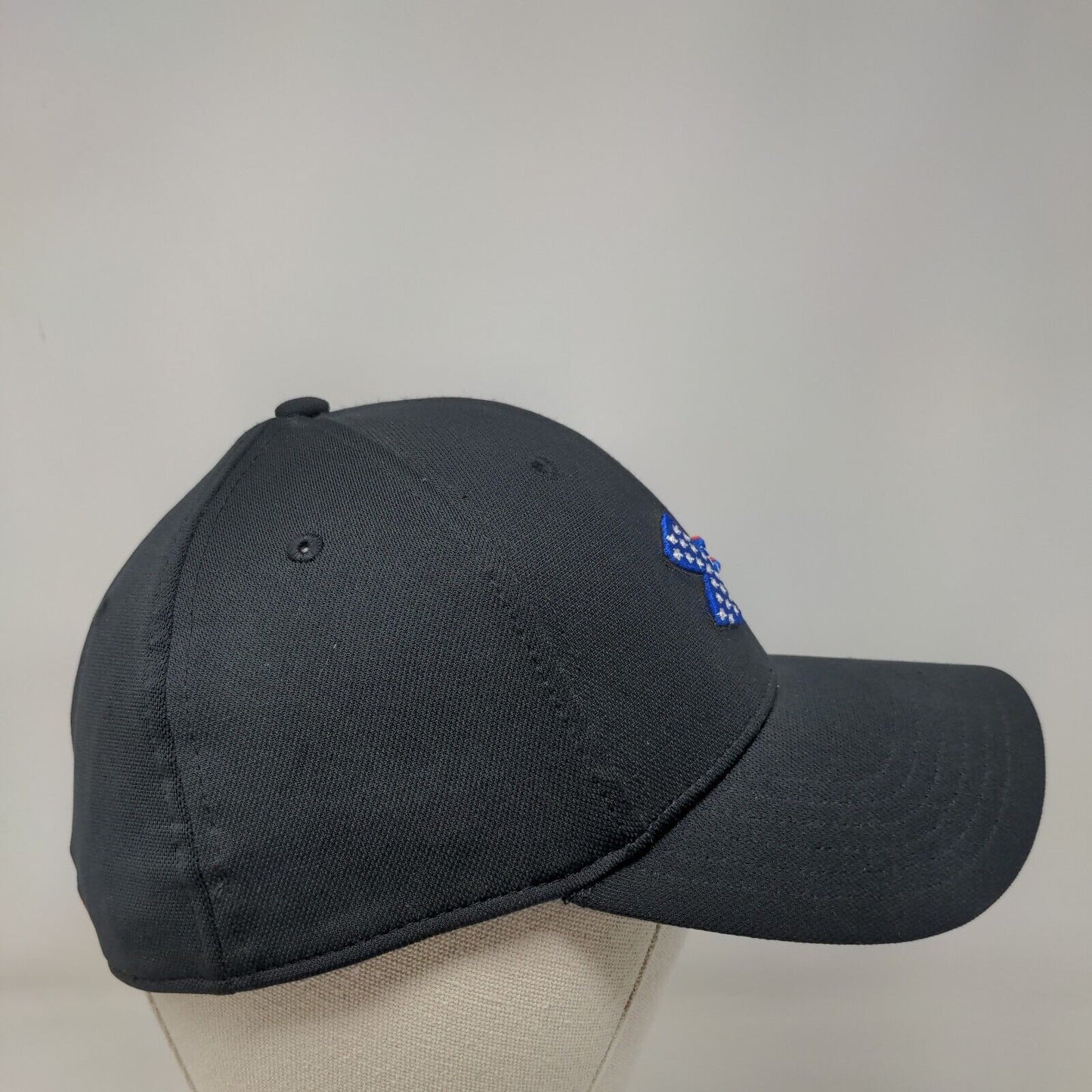 Under Armour Freedom Fitted Hat Black L/XL Patriotic Classic Fit 6 Panel