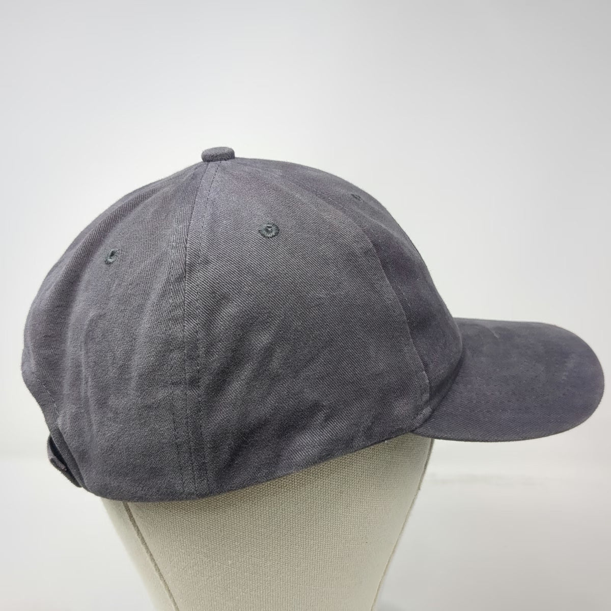 Ruger Baseball Cap Gray One Size Embroidered Logo Strapback Firearms Gun Hat