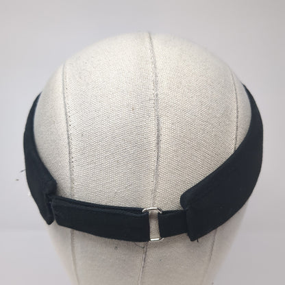 Unbranded Sun Visor Hat Black One Size Adjustable Strap Lightweight Blank
