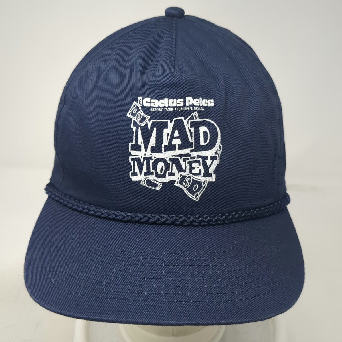 ATT 5 Panel Hat Blue OSFM Rope Snapback Cactus Petes Casino Mad Money Jackpot