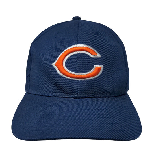 Tomorrow Men's Strapback Hat Blue OSFA Embroidered Chicago Bears Logo Polyester