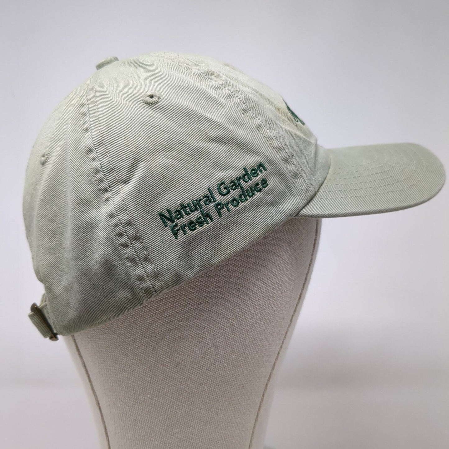Spyglass Gardens LLC Slideback Hat Green OSFM Adjustable Embroidered Cotton