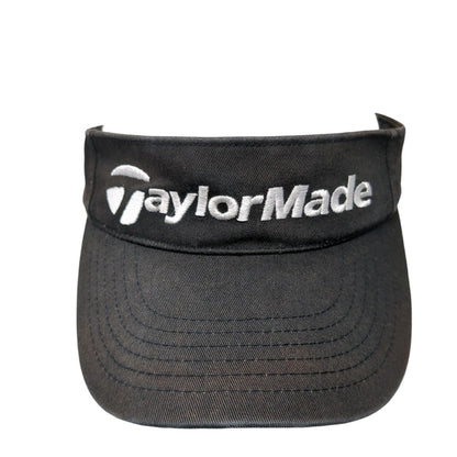 TaylorMade Strapback Golf Visor Hat Black One Size Adjustable Outdoor