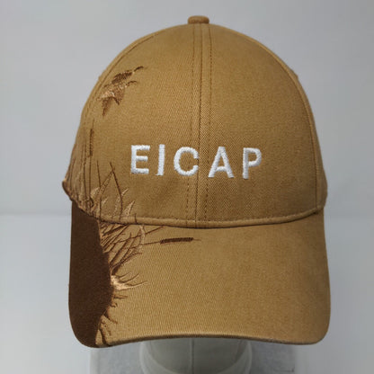 Eicap Strapback Hat Tan OSFA Embroidered Dri-Duck Wildlife Series