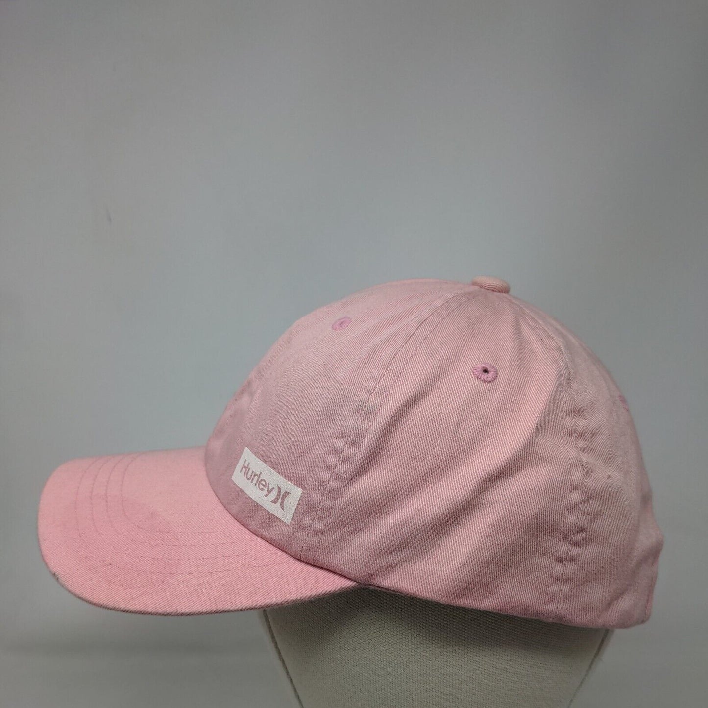 Hurley Slideback Hat Pink One Size Adjustable 6 Panel Vent Holes Yupoong