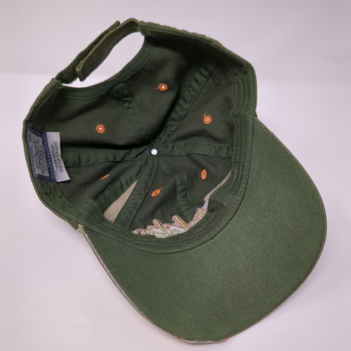 Gamakatsu Strapback Hat Green One Size Adjustable Embroidered 6 Panel
