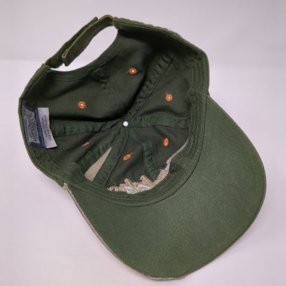 Gamakatsu Strapback Hat Green One Size Adjustable Embroidered 6 Panel