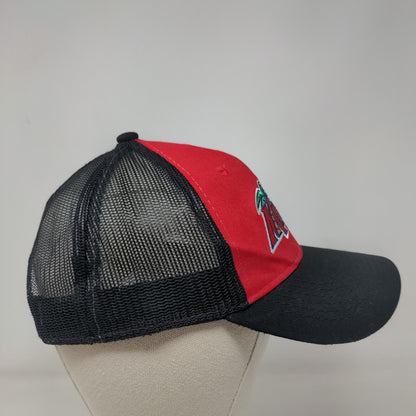 Miracle Snapback Mesh Back Trucker Hat Black OSFM Palm Tree OC Sports