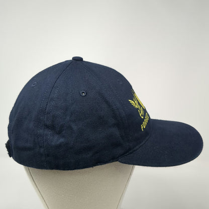 America's Navy Forged by the Sea Baseball Cap Blue One Size Hat Logo USA Made