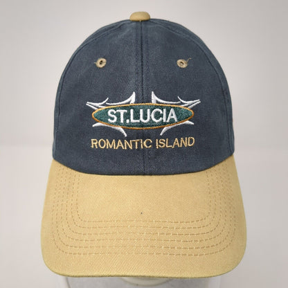 St. Lucia Romantic Island Strapback Hat Multicolor OSFA Adjustable