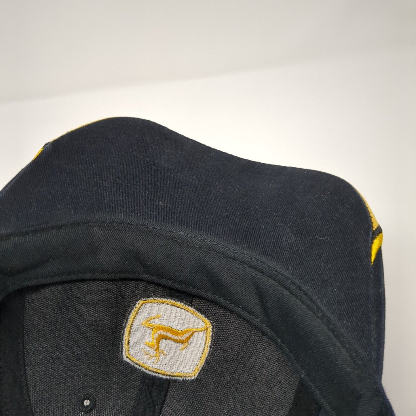 John Deere Slideback Hat Black One Size Adjustable Embroidered 6 Panel