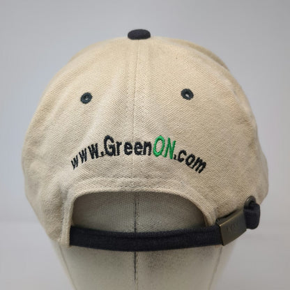 Yupoong Baseball Cap Beige Brown One Size Green ON Golfwear Slideback Hat Logo