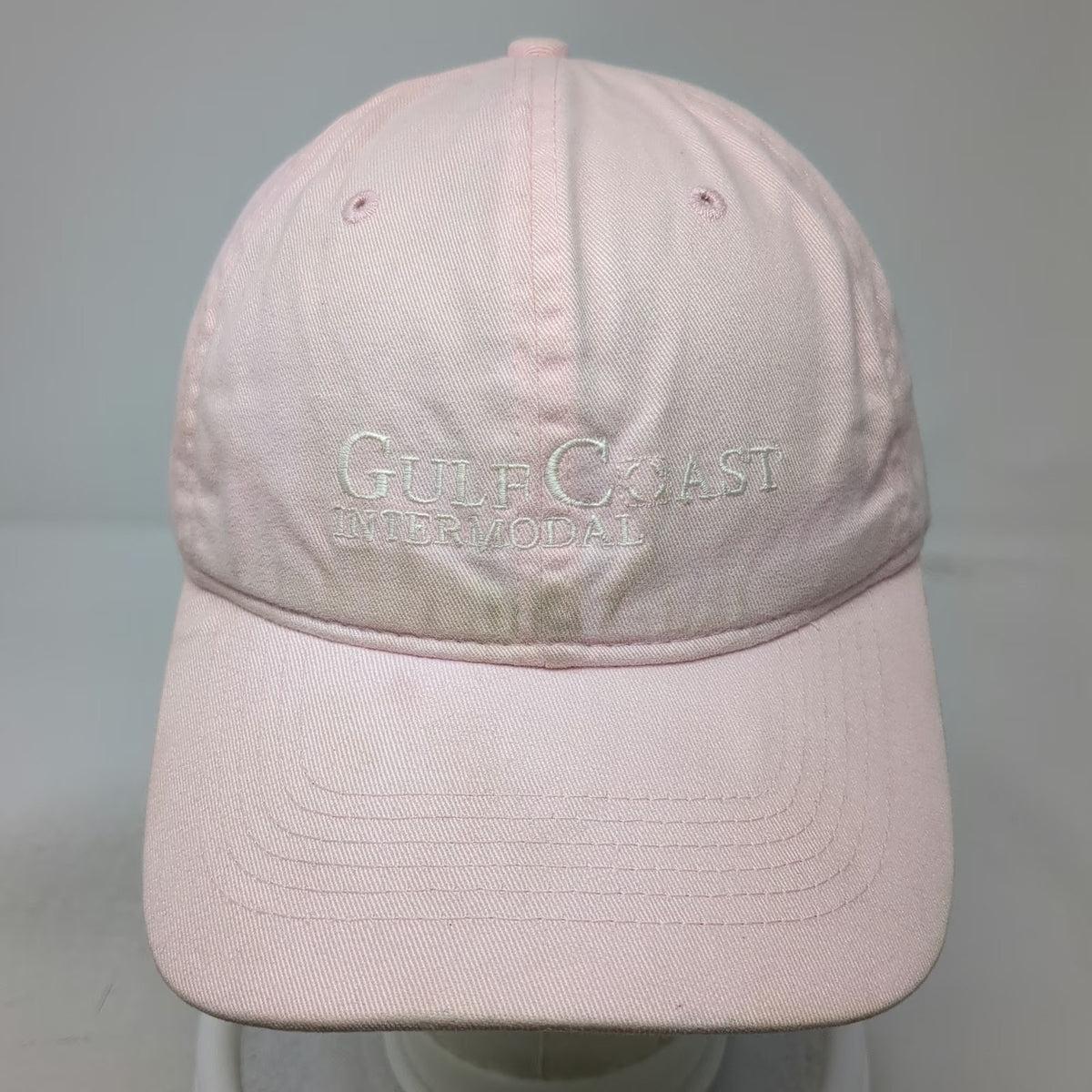 Pacific Headwear Baseball Cap Pink One Size Gulf Coast Intermodal Strapback Hat