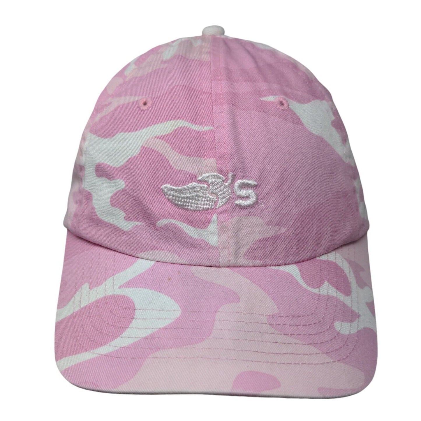 Port Authority Strapback Hat Pink Camouflage One Size Embroidered 6 Panel