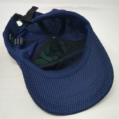 oddjob Baseball Cap Blue Green OSFM Mesh Brim Strapback Polyester Colorblock hat