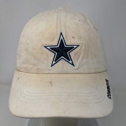 Dallas Cowboys Men's Slideback Hat White OSFA Embroidered Logo Distressed