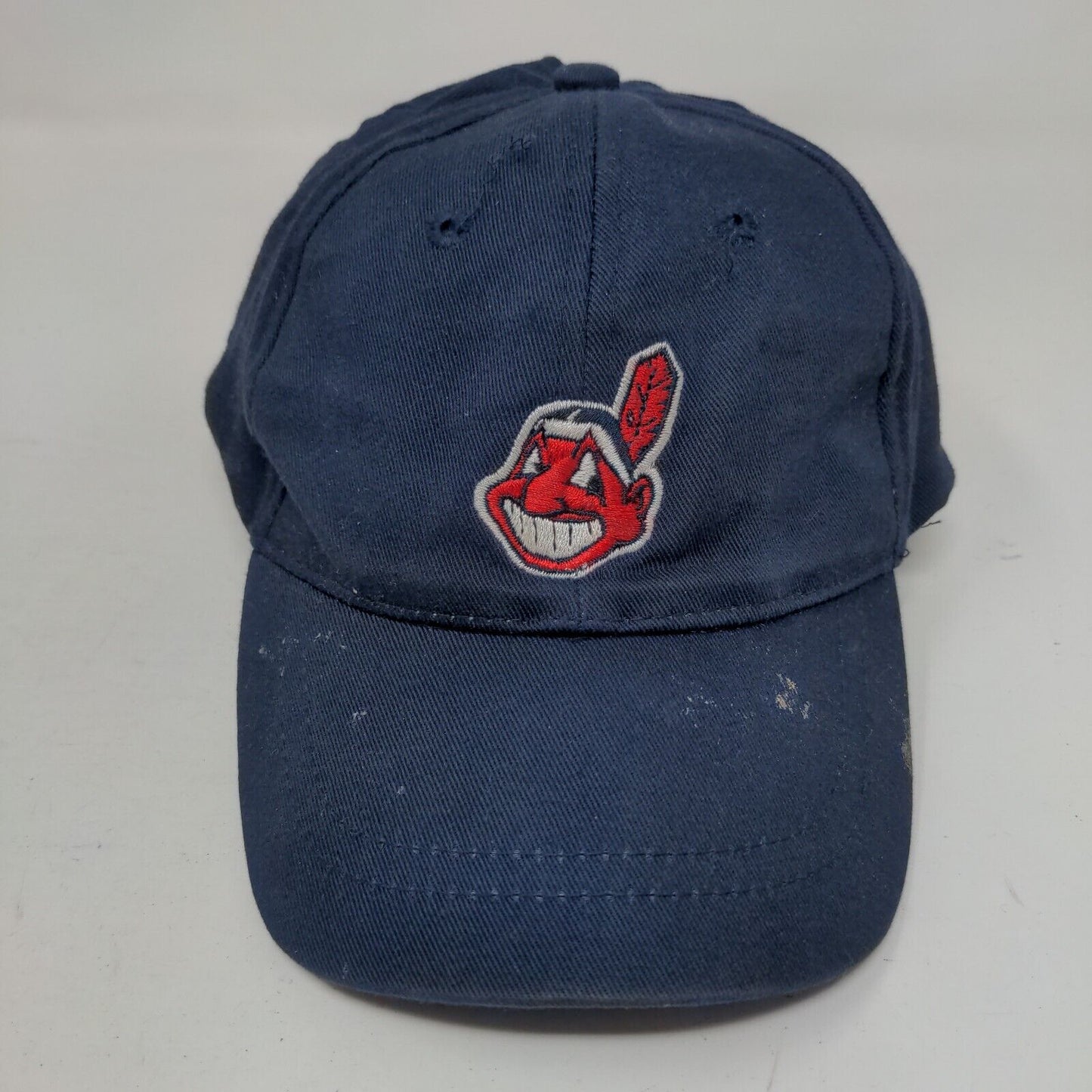 MLB Cleveland Indians Stretchy Baby Hat Blue Embroidered Chief Wahoo Logo