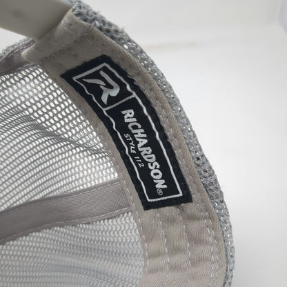 Richardson Trucker Hat White Black Gray One Size Mesh Snapback 116 And West