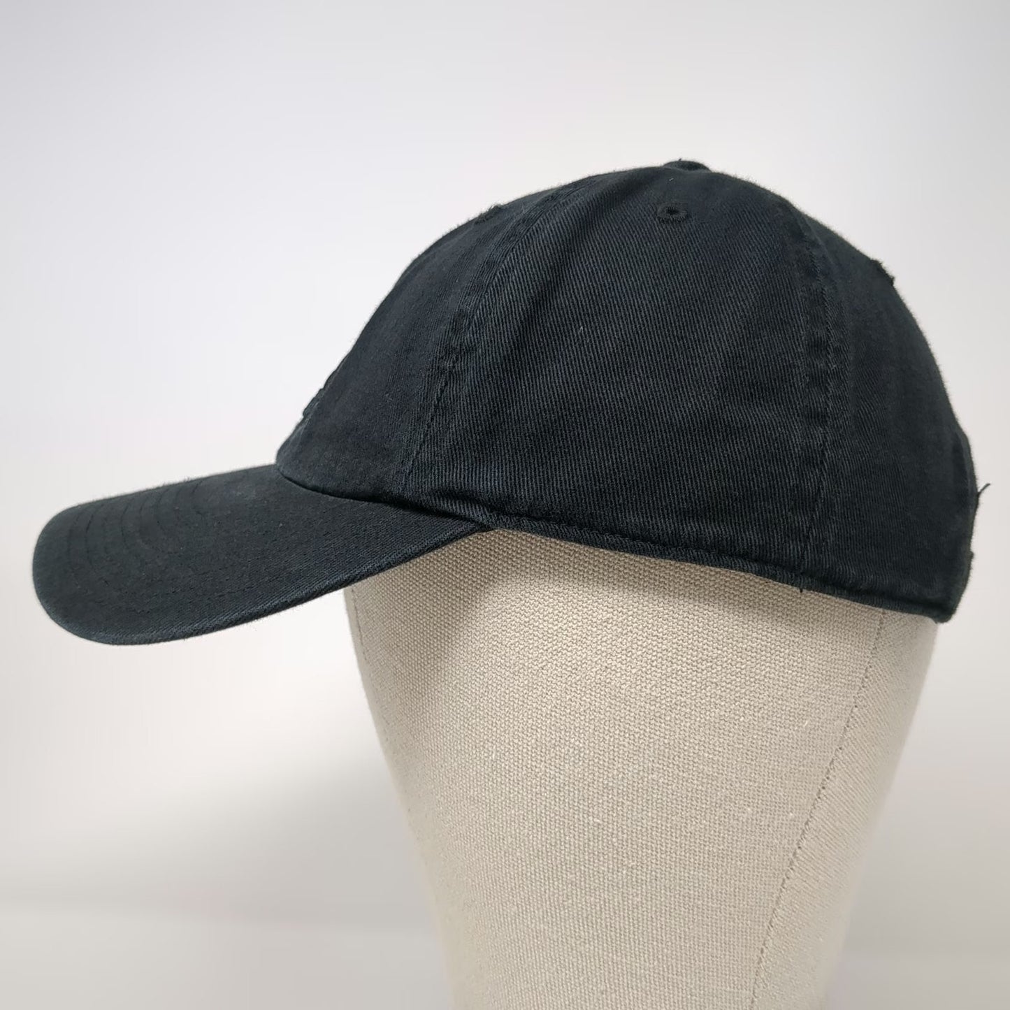 adidas Baseball Cap Black One Size Embroidered Logo Slideback Adjustable hat