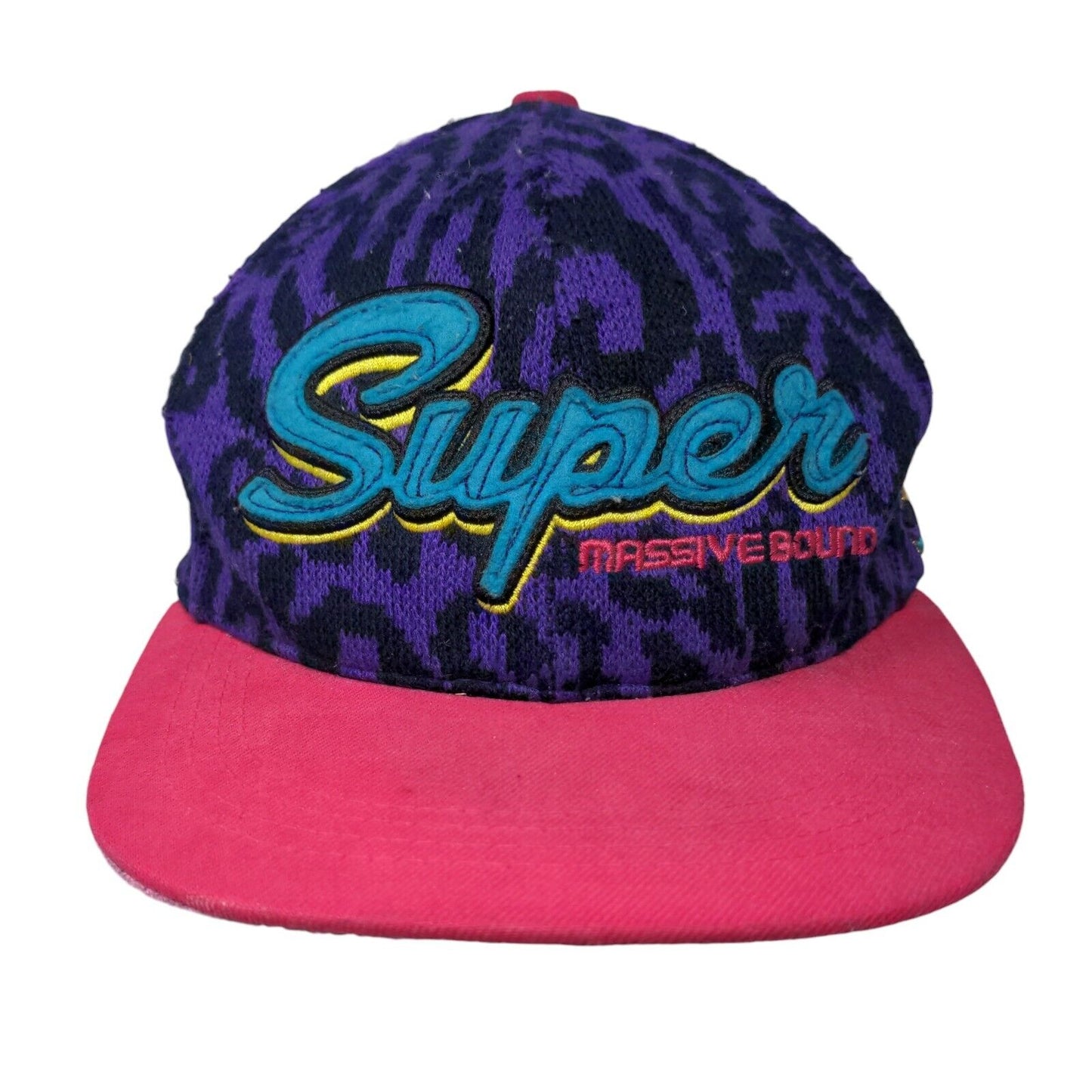 Super Massive Bound Snapback Hat Purple Colorful 2012 Adjustable