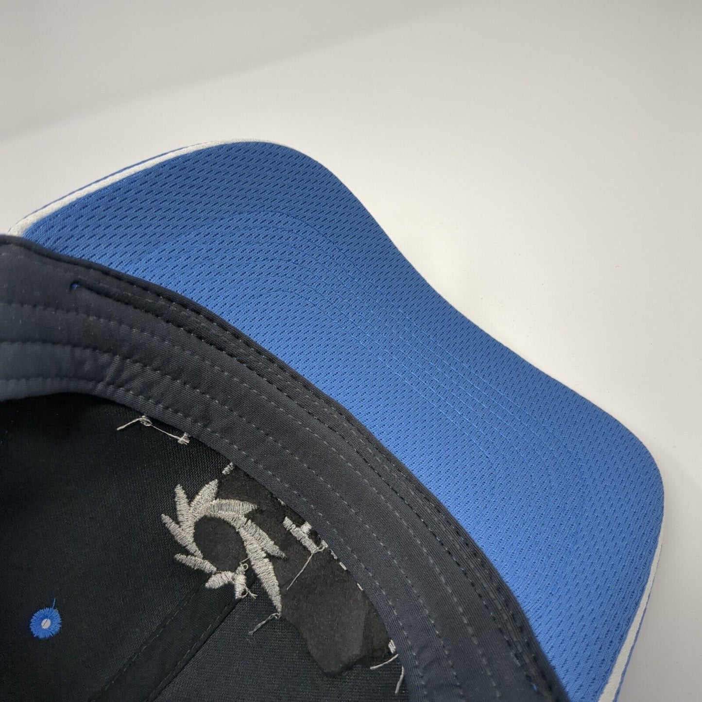 Idaho Trust Fitted Golf Hat Blue M/L Embroidered Vented Holes 6 Panel Nike