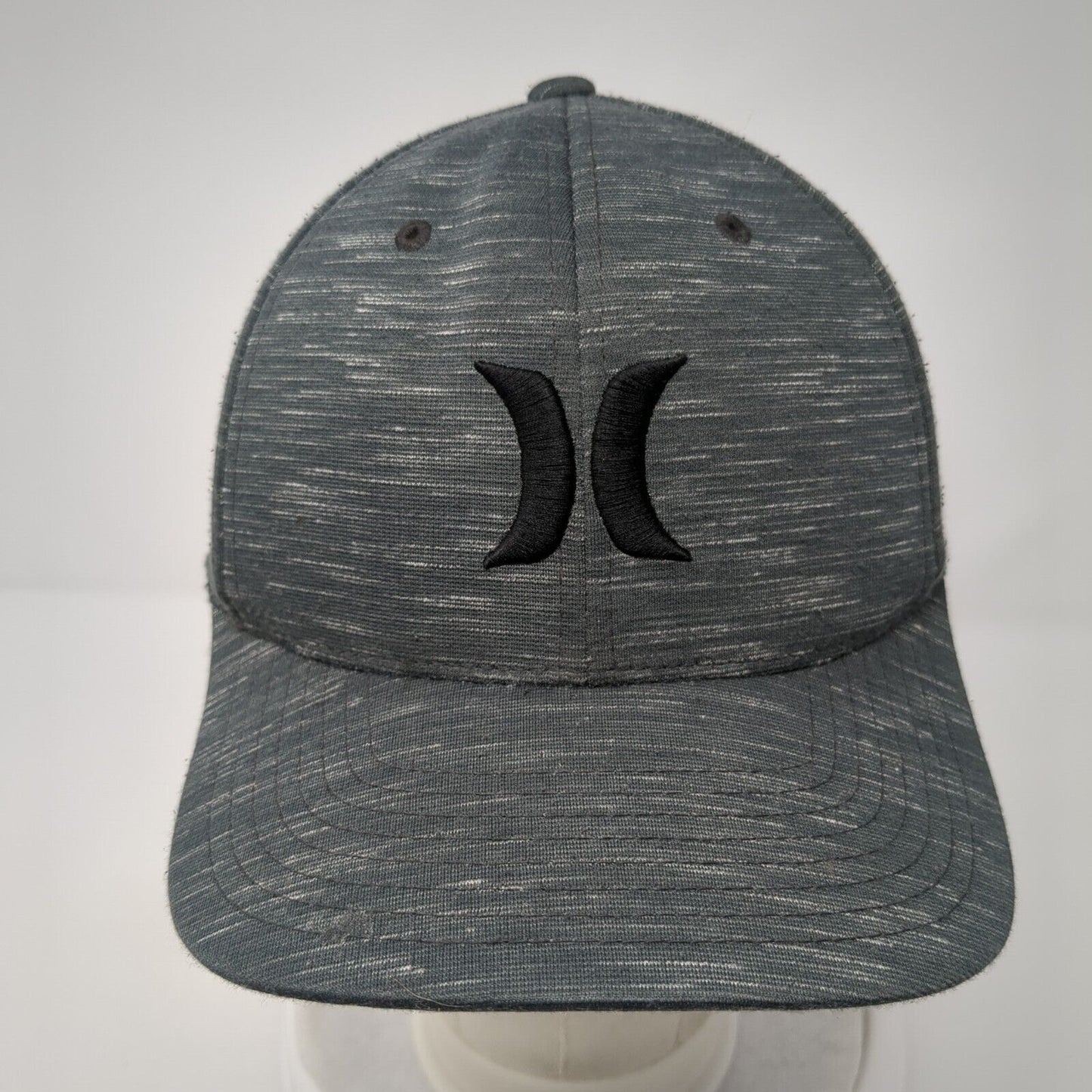Hurley Fitted Hat Gray Small-Medium Embroidered Logo Flexfit Yupoong