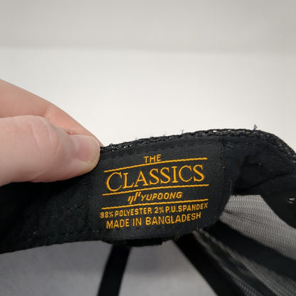 Hurley Snapback Trucker Hat Black OS Adjustable Mesh Back Classics Yupoong