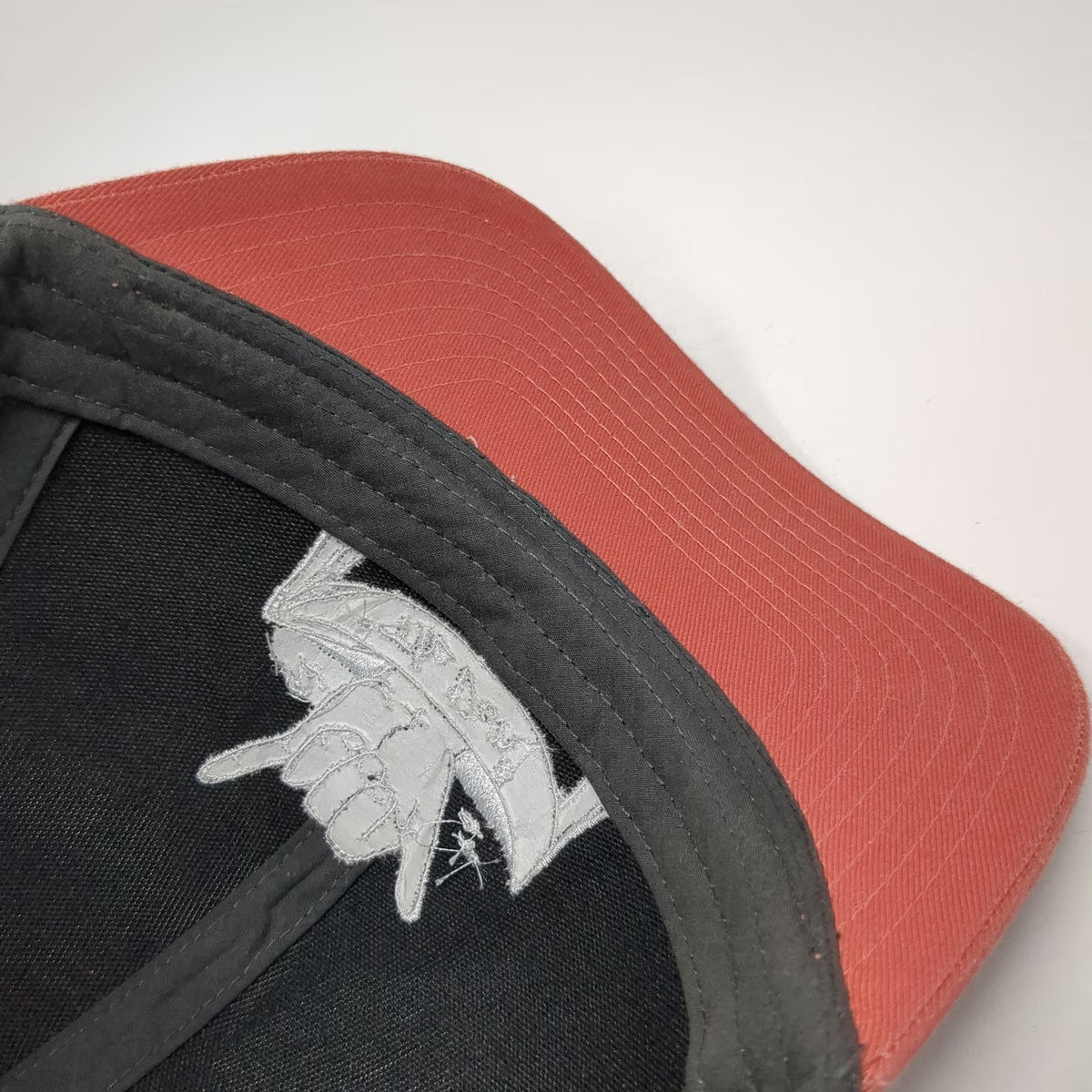 Cap America Trucker Hat Orange Gray One Size Mesh Shaka Hand The Don Snapback