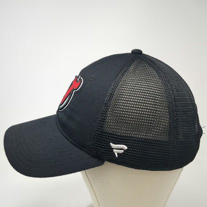 New Jersey Devils NHL Fanatics Trucker Hat Black Red White One Size Snapback
