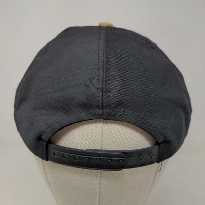 Unbranded Men's Snapback Hat Black Adjustable Embroidered NK Logo