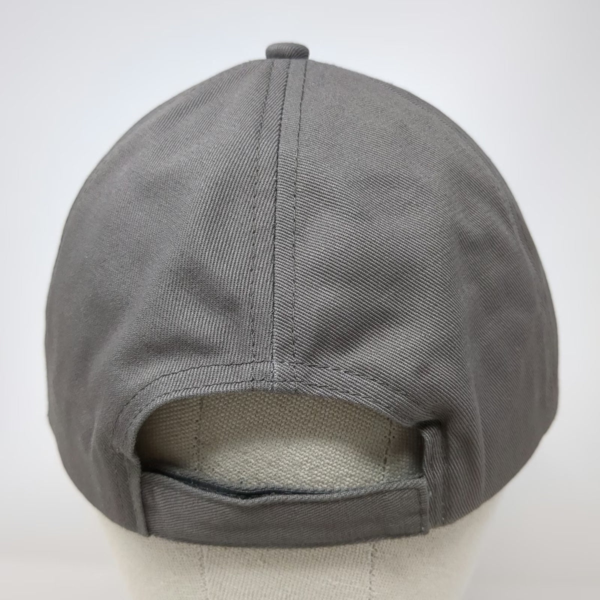 SeaWorld Baseball Cap Gray OSFM Shark Bitten Distressed Brim Shark Attack Hat