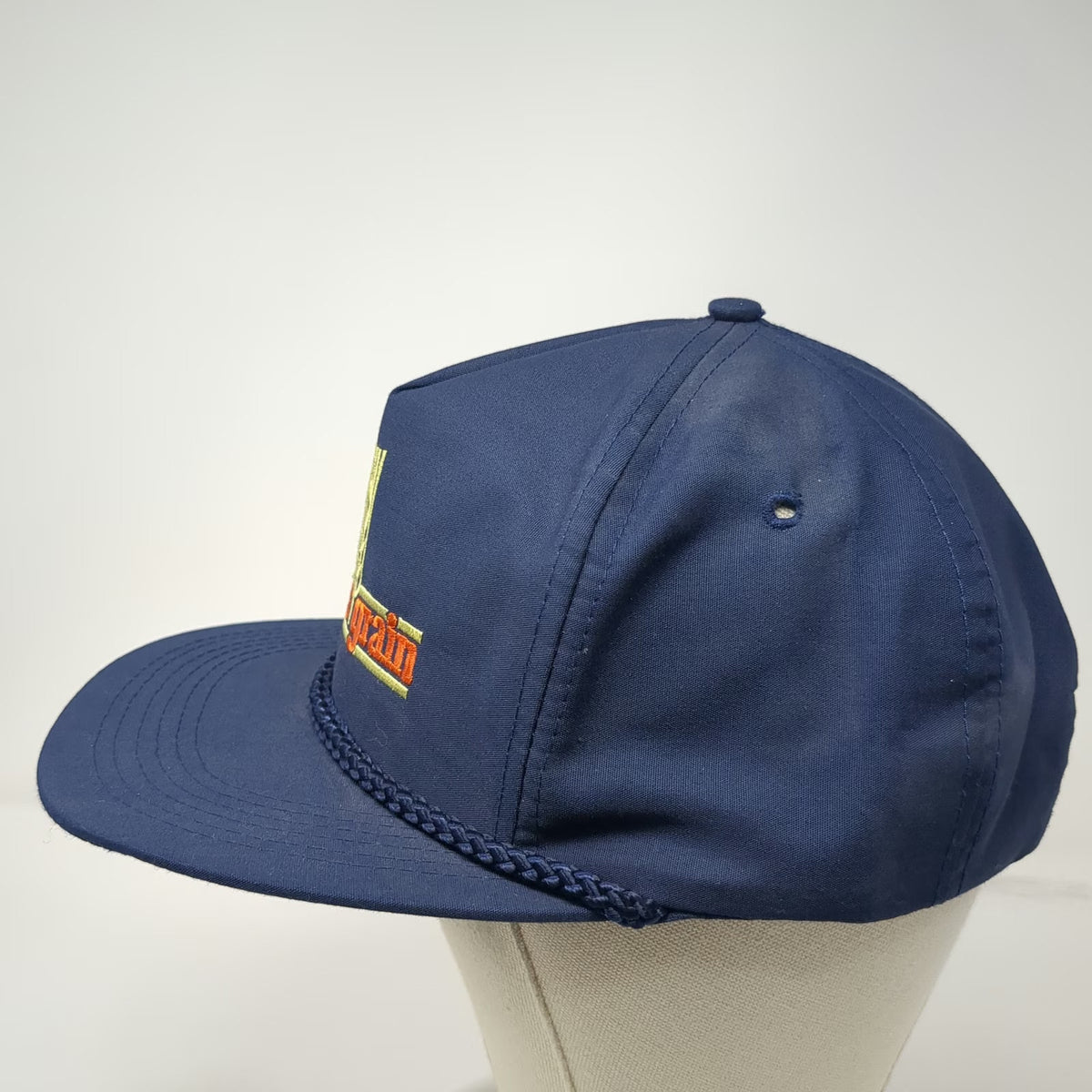 Mountaintop Marketing Evans Grain 5 Panel Blue Hat One Size Rope Snapback Wheat
