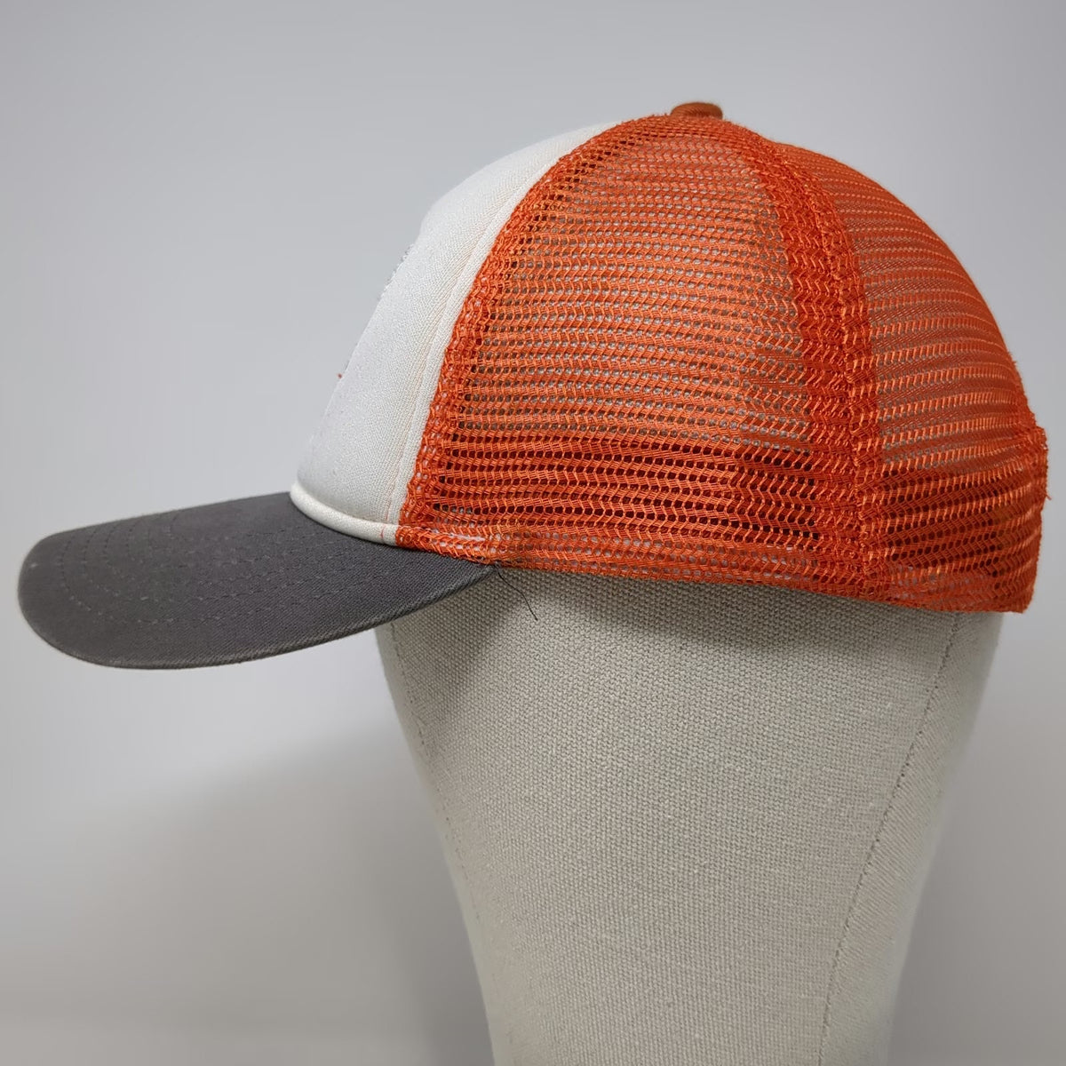 Shock Top Trucker Hat White Orange Gray One Size Mesh Snapback Belgian White