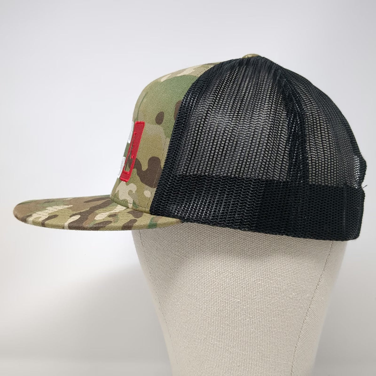 Yupoong Trucker Hat Green Camo One Size Idaho KC Pine Tree Mesh Snapback Hat