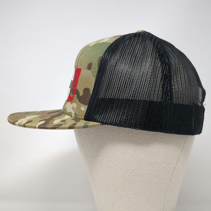 Yupoong Trucker Hat Green Camo One Size Idaho KC Pine Tree Mesh Snapback Hat