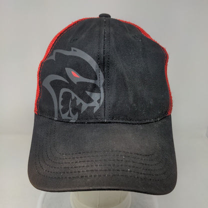 Dodge Hellcat Strapback Mesh Back Trucker Hat Multi One Size Colorblock