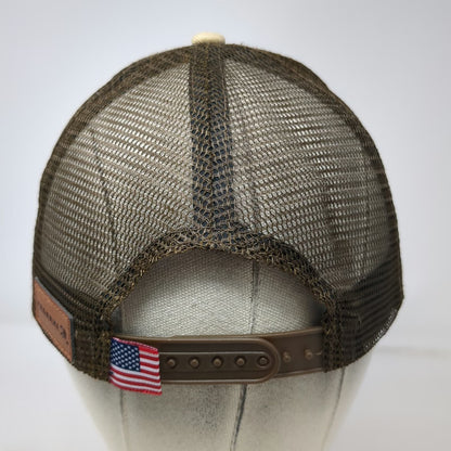 Trucker Hat Brown OSFM CAL Ranch Federal Ammunition Snapback Mesh Patch US Flag