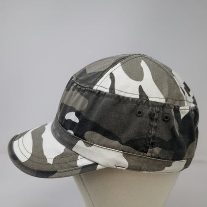Headwear Guru Gray Army Cap One Size Camo Urban Strapback Flat Top Cadet Hat
