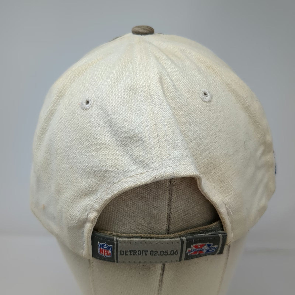 Pittsburgh Steelers NFL Reebok Cap Beige One Size Super Bowl XL Champions Hat
