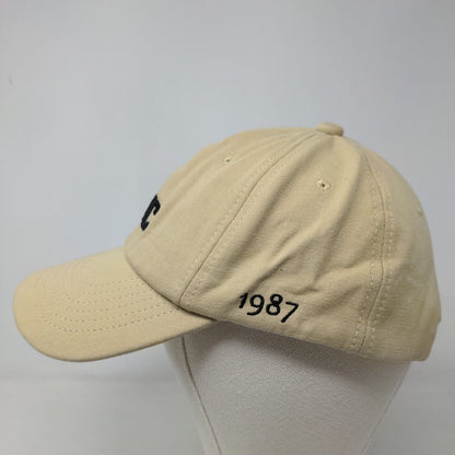 Unbranded Men's Slideback Hat Tan Size 56-60CM Embroidered NYC Logo