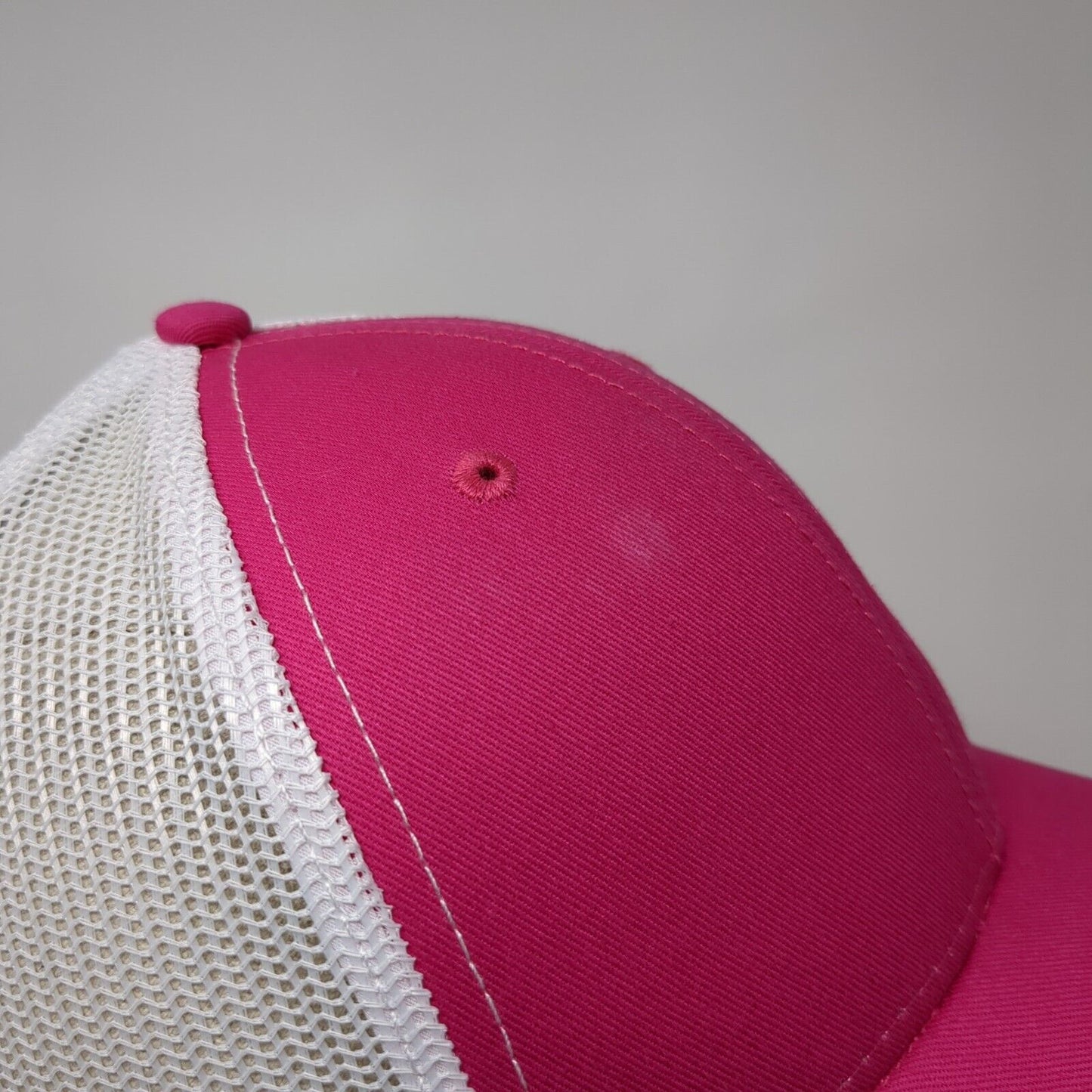 Simplot Grower Solutions Snapback Trucker Hat Pink OS Adjustable Mesh Back Otto