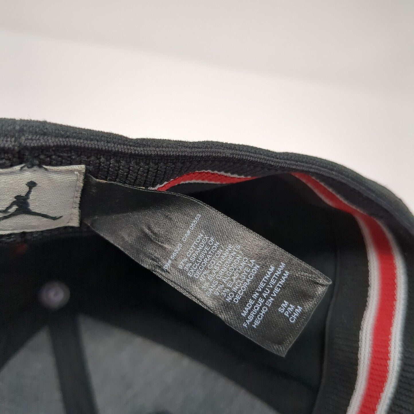 Nike Jordan AF-1 Fitted Hat Black Size S/M All Over Print Shoe Graphic Logo