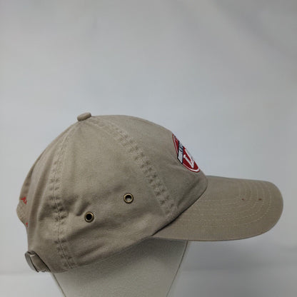 Fresh American Lamb Slideback Hat Tan One Size Adjustable Embroidered