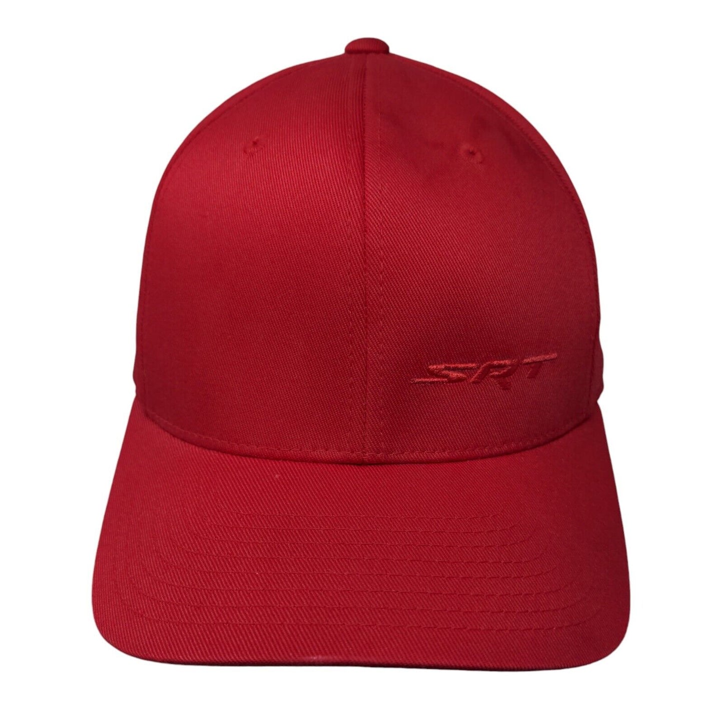 SRT Fitted Hat Red Size L/XL Flexfit Embroidered Vented Holes 6 Panel Yupoong