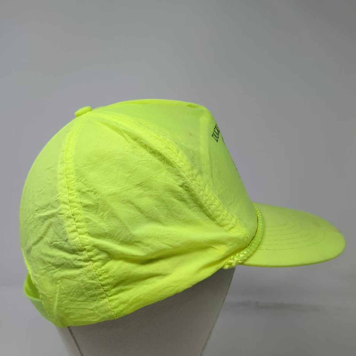 Otto Ducks Unlimited 5 Panel Green Hat One Size Rope Nylon Snapback Duck Logo